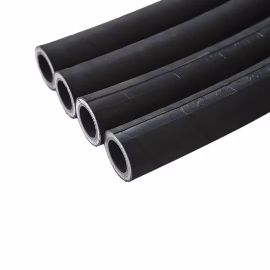 Four Wires Spiraled High Pressure Hydraulic Hose DIN En856 4sh